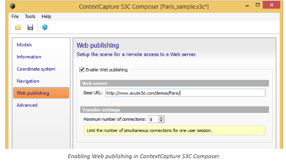 ContextCapture-發布至S3C Online